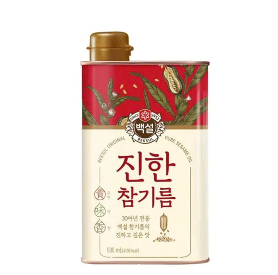 [CJ]진한 참기름(캔)500ml